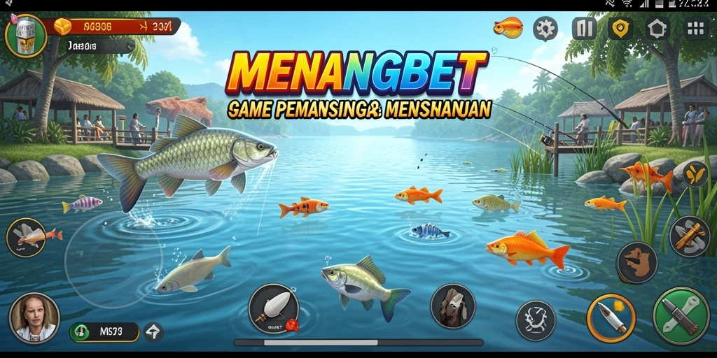 Gameplay seru dalam MENANGBET saat memancing ikan besar.