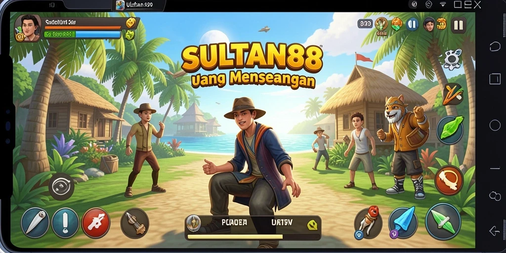 Tampilan gameplay SULTAN88 yang ceria dan menghibur.